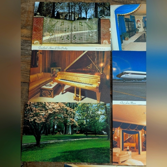 Graceland Elvis Presley Vintage Postcard Lot Of 7 Memphis Tennessee 80s‎ - Picture 2 of 6